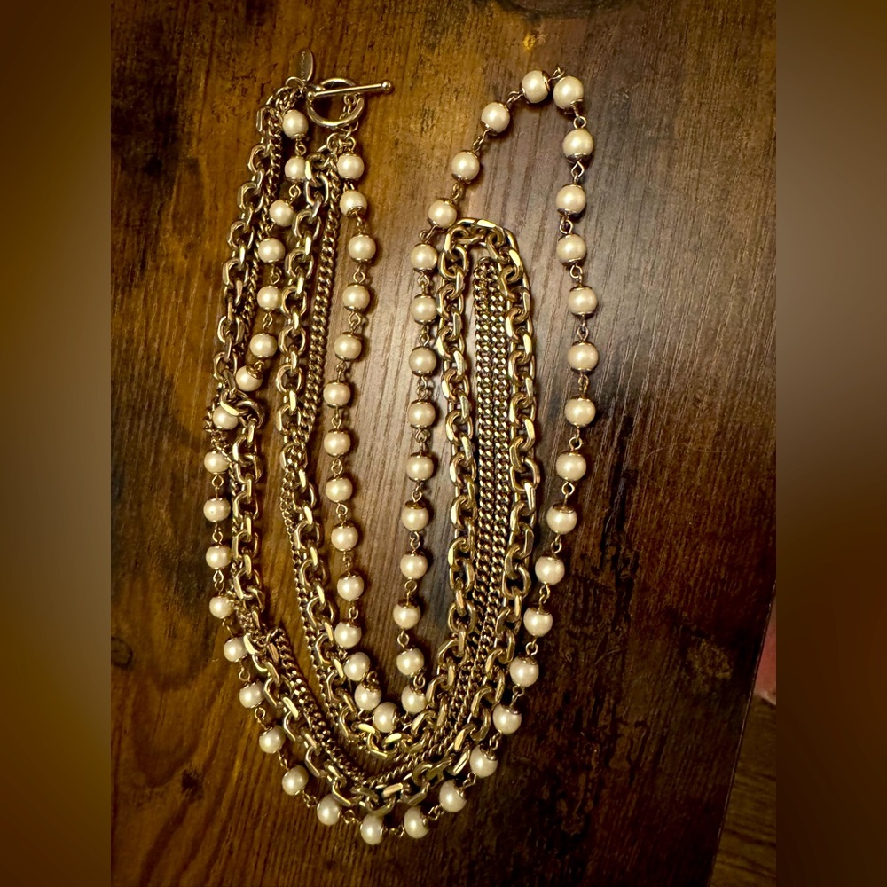 Ann Taylor Triple Strand Necklace